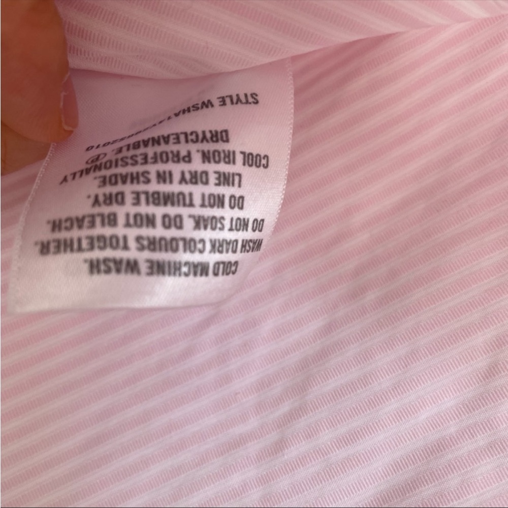 Country road pink pinstripe button down shirt | size XXS - Picture 4 of 5